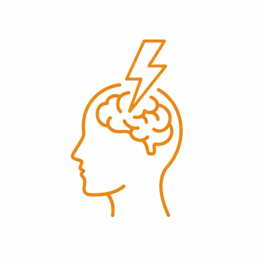 Brain Lightning Icon