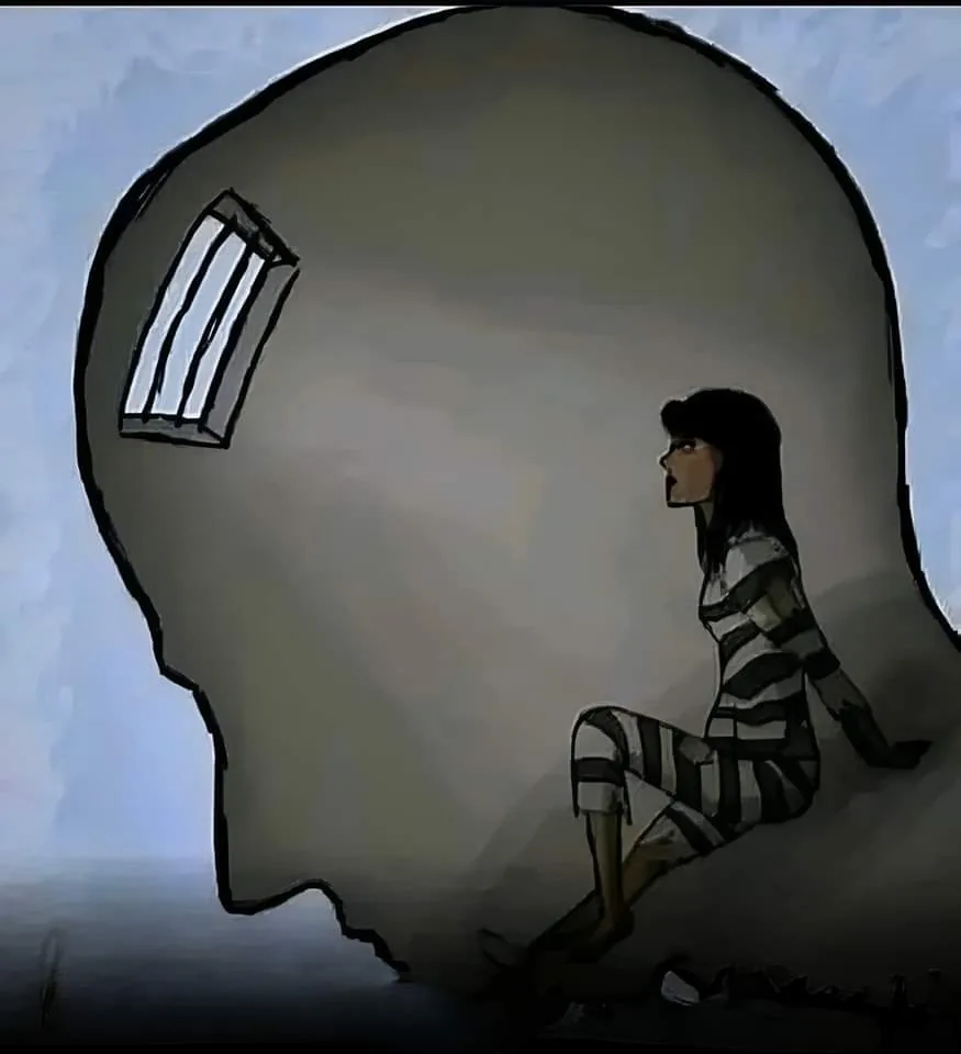 Person Trapped in Their Head